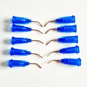 UK-Bended metal thin gluing tips (10) DONUTS RACING