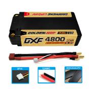 UK-Lipo Batterie 2S 7.6V 4800mAh 140C Gold-NGP 5mm with DEAN cable DXF
