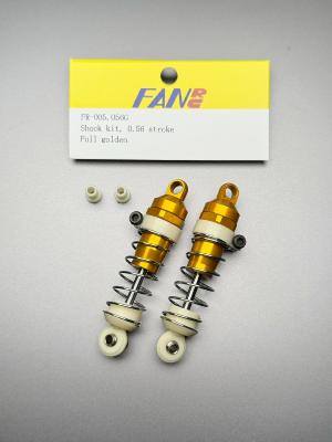 UK-Shock kit, 0.56 stroke, Golden body and Golden cap FAN RC