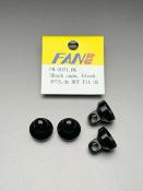 UK-Schock caps, black, 4pcs FAN RC