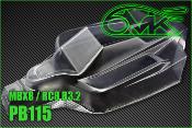 UK-Body lexan "JC" for MBX8 / RC8 B3.2 (unpainted) 6-MIK