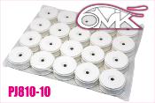 UK-Pack of Rims 1/8 MEGA White (10 paires) 6-MIK