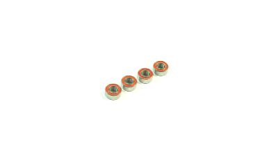 UK-Ball Bearing 5x10x4 RED Rubber (4) SWORKZ