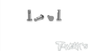 UK-Titanium Front Arm KingPin ( For TEKNO NB48/EB48 2.1 ) 4pcs. T-WORK'S