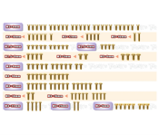 UK-Gold Plated Steel Screw Set 126pcs. ( For Xray XB2'24 ) T-WORK'S