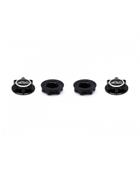 UK-ALU 1/8 WHEEL NUTS C/END/L/W BLACK (4) ARROWMAX