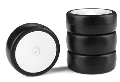 UK-ATTACK RXC V2 RUBBER TYRES 1/10 EP TOURING 28 SHORE CARPET 4PCS CORALLY