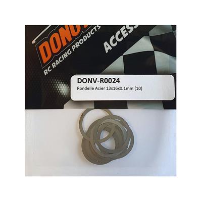 UK-Steel Washer 13x16x0.1mm (10) DONUTS RACING