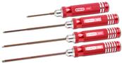 UK-HEX DRIVER SET .050X60MM; 063;078;093X120MM - 4PCS E.D.S