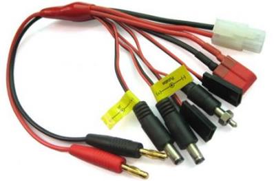 UK-4mm Plug To Glow/Tamiya/Deans/JR TX+RX and Futaba TX+RX Pvc ETRONIX