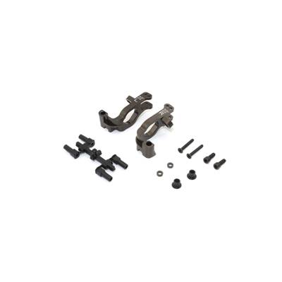 UK-Aluminum Front Hub Carrier Set(L,R/22&#65439;/Gunmetallic/MP10) KYOSHO