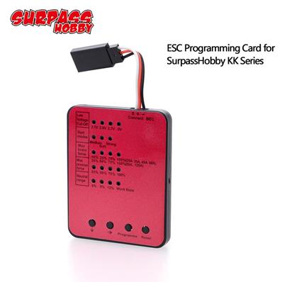 UK-Program card red LED  (61 x 48 x 6mm) SURPASS HOBBY