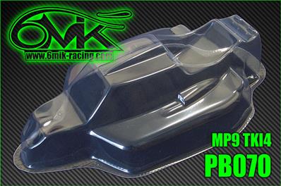 UK-Body lexan for Kyosho MP9 TKI4 "stock" light (unpainted) 6-MIK