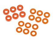UK-WASHER SET 3X6MM (0.5MM/1.0MM/2.0MM/ORANGE/6PCS) HB RACING