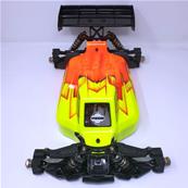 UK-Painted body ST4 Falcon yellow/orange for S35-4E SWORKZ
