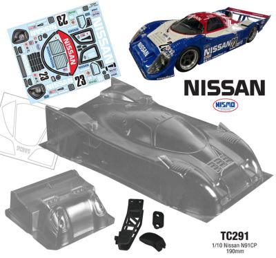 UK-Bodie 1/10e N91CP Nissan (190mm) (non peinte) TEAM-C