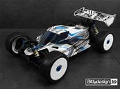 UK-VISION body for Team AE RC8B3.1e / B3.2e Pre-cut BITTYDESIGN