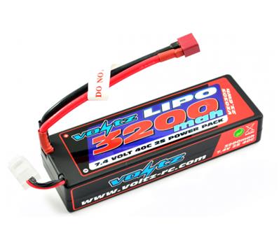UK-3200Mah 2S 7.4V 40C Hard Case Lipo Stick Battery Pack VOLTZ