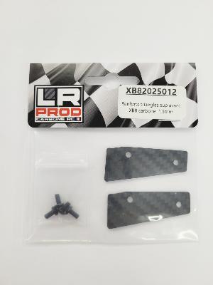 UK- XB8 Front Upper Triangle Reinforcements – Carbon 1.5mm LR PROD