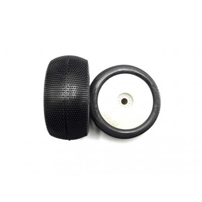 UK-Pair of Truggy tires Bangkok V2 preglued medium HOTRACE TYRES