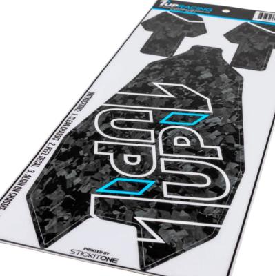 UK-Forged Carbon Look Chassis Skin - AE RC10B7.1 1UP-RACING 