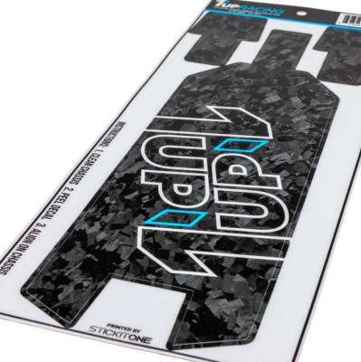 UK-Forged Carbon Look Chassis Skin - AE RC10B84 1UP-RACING 