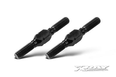 UK-Alu Adjustable Turnbuckle M3 L/R 26mm - Swiss 7075 T6 (2) X-RAY