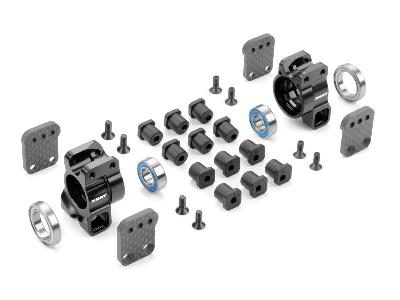 UK-Alu rear uprights multi adjustable set X-RAY