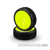 UK-Pin Swag - Wide 2wd Front - Pre-Mounted on yellow wheels (3347Y) J-CONCEPTS