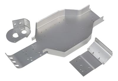 UK-RC10CC Chassis, Nose Plate, Motor Mount, silver TEAM-ASSOCIATED
