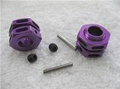 UK-Purple Lightweight Wheel Hubs HOBAO RACING