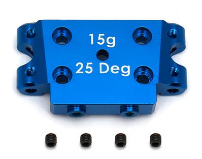 UK-FT Aluminum Bulkhead, 25 deg, blue TEAM-ASSOCIATED