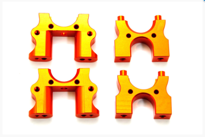 UK-HYPER SS/CAGE/GTB CNC CENTRE DIFF MOUNT ORANGE (2 PARTS) HOBAO RACING