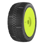 UK-Tyres "PIXEL" glued on yellow rims (2) (choice of compound) GRP