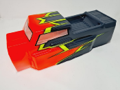 UK-ET48 2.0 RED/GREY BODY PAINTED FOR ET48 2.0 TEKNO-RC