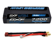 UK-Accu Lipo 7200mAh 140c 7.6v 5mm deans blue DXF POWER