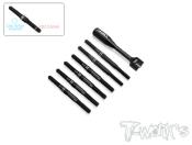UK-Titanium Black Coating Turnbuckle Set ( For Team Associated RC10 B84/ B84D ) TWORKS