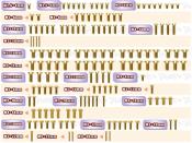 UK-Gold Plated Steel UFO Screw Set 149pcs. ( For Team Associated RC8 B4.2E ) T-WORK'S