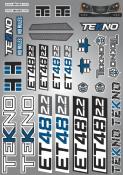 UK-Stickers/Decal ET48 2.2 TEKNO-RC