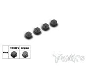 UK-CNC Machined Derlin Arm Mount Insert ( For Mugen MBX8R C & D Mount ) Type A 4pcs. T-WORKS