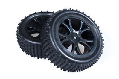 UK-Vantage Front Buggy Tyre Mounted On Wheels (pr) - Black FTX