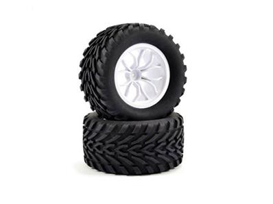 UK-Bugsta Mounted Wheel/tyre Complete Pair - White FTX