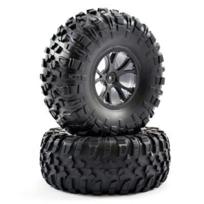 Outlaw pre-mounted wheels & tyres - black (2) FTX