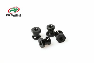 UK-Aluminium Shock Stand off Set - Black - (4pcs) PR RACING