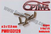 UK-Pins Ø3 x 12.8mm for Xray / Mugen (10) 6-MIK