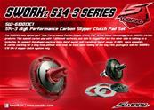 UK-High Performance Carbon Slipper Clutch Pad Set SWORKZ