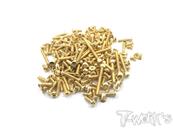 UK-Gold Plated Steel Screw Set 160pcs. ( For Kyosho MP10 ) T-WORK'S