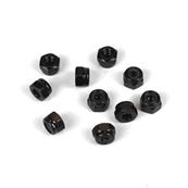 UK-M3 Locknuts (black, 10pcs) TEKNO-RC