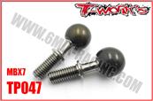 UK-Alum. Pillow Ball With Titanium Shaft ( Mugen MBX-7/7R/7GT/MBX 8 ) 2pcs. T-WORK'S