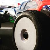 UK-Pair of Truggy tires Amazzonia preglued medium HOTRACE TYRES